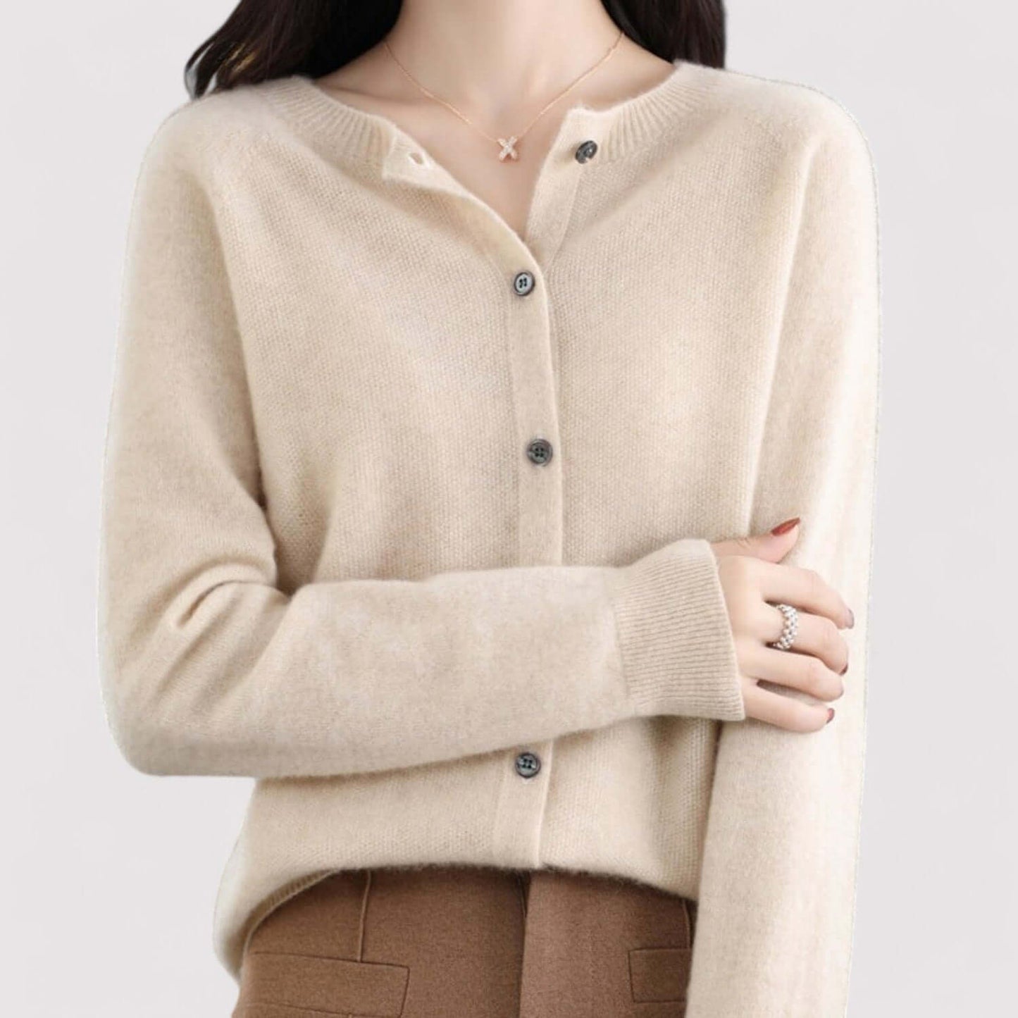 Belluno | Women’s Wool Blend Open-Front Cardigan