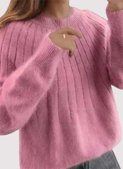 Ferro | Women’s Soft Blend High Neck Elegant Knit Sweater