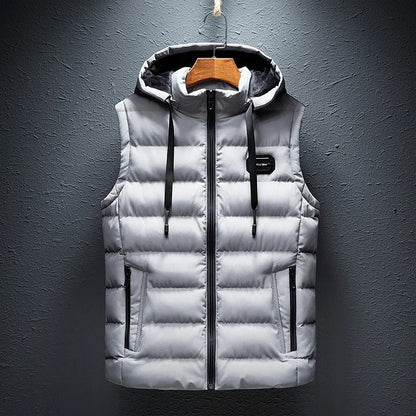 Alpine | Men’s Thermo Insulated Puffer Vest with Detachable Hood