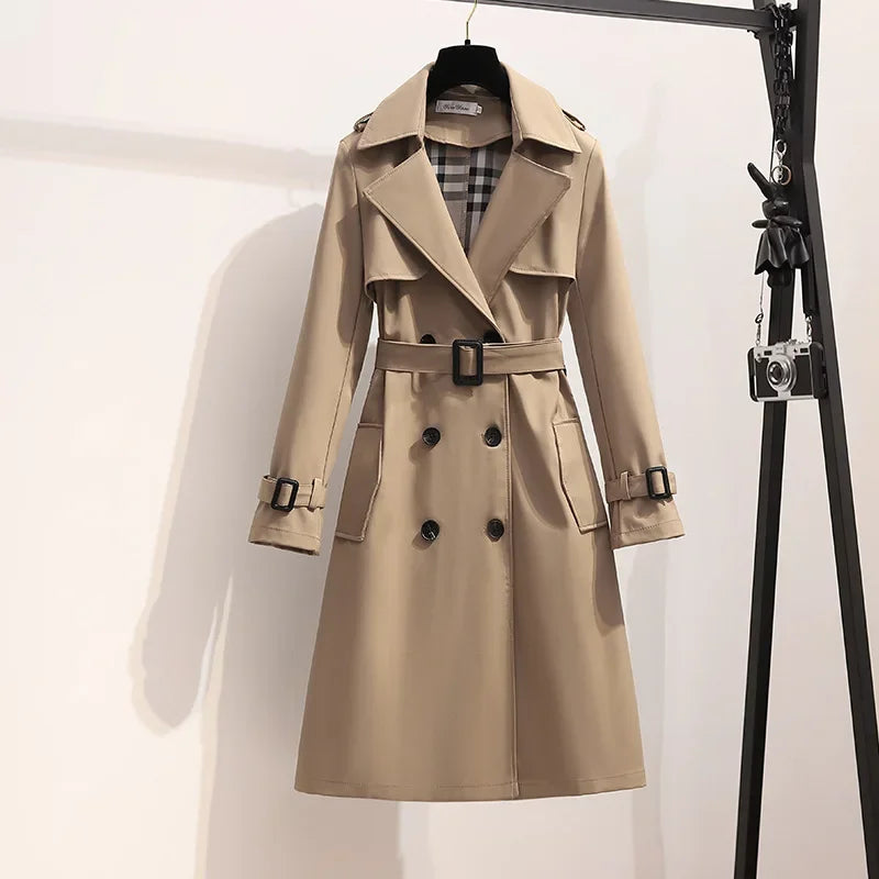 Grenie | Women’s Belted Longline Trench Coat