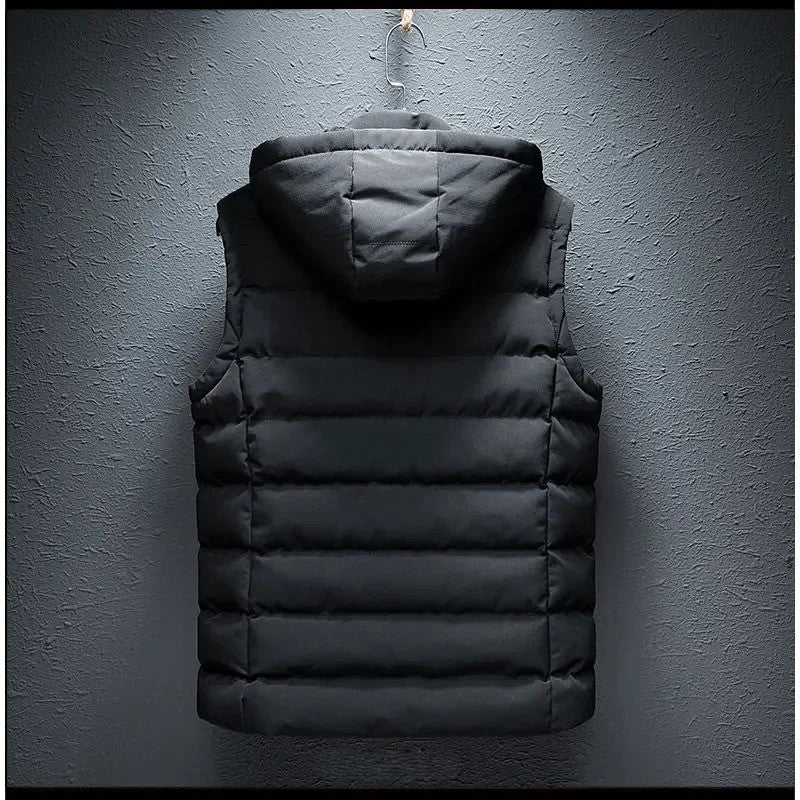 Alpine | Men’s Thermo Insulated Puffer Vest with Detachable Hood