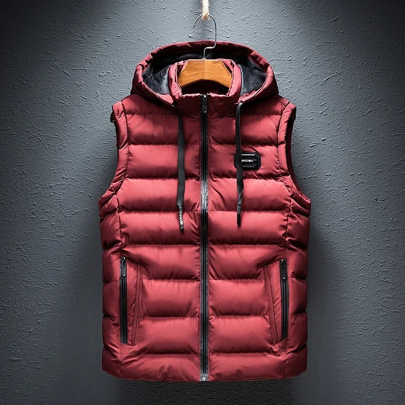 Alpine | Men’s Thermo Insulated Puffer Vest with Detachable Hood