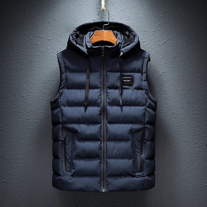 Alpine | Men’s Thermo Insulated Puffer Vest with Detachable Hood